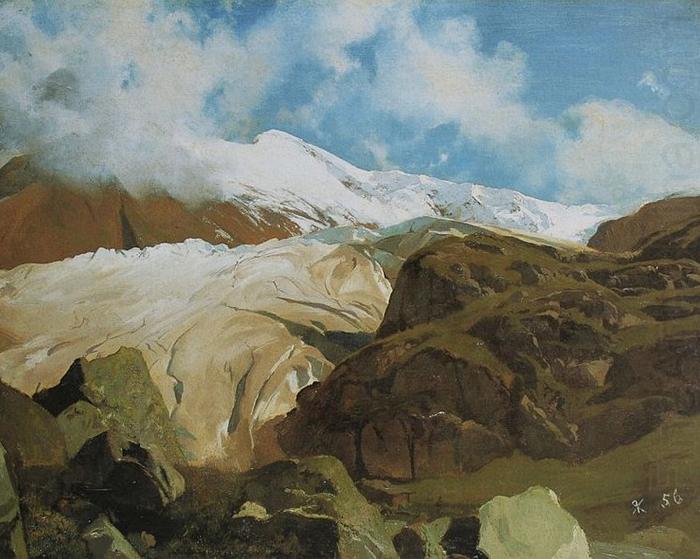 Rudolf Koller Gletscher am Sustenpass china oil painting image